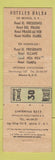 Matchbook Cover - Hotel Maria Isabel Mexico DF