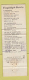 Matchbook Cover - El Presidente Hotels Mexico WEAR