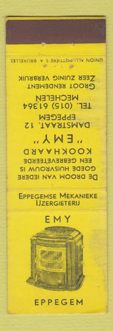 Matchbook Cover - Emy Eppegem Michelen Belgium