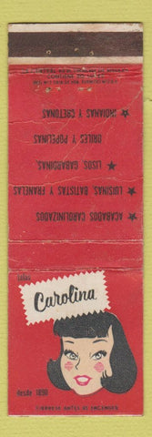 Matchbook Cover - Telas Carolina Mexico WORN