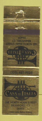 Matchbook Cover - Casa Di Italia Branford CT #1