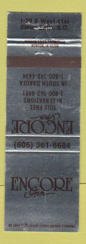 Matchbook Cover - Encore Inn Sioux Falls SD