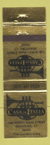 Matchbook Cover - Casa Di Italia Branford CT #2