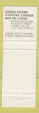 Matchbook Cover - Monte Green Inn Restaurant Middletown CT
