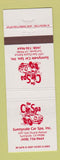 Matchbook Cover - Car Spa Sunnyvale CA