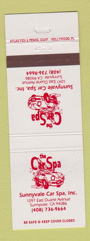 Matchbook Cover - Car Spa Sunnyvale CA