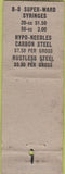 Matchbook Cover - Physicians Surgeons Supply Denver CO WORN