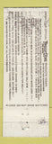 Matchbook Cover - Movie Offer Twilight Zone DD Bean