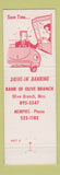 Matchbook Cover - Bank of Olive Branch MS