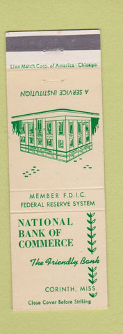 Matchbook Cover - National Bank of Commerce Corinth MS