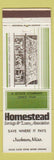Matchbook Cover - Homestead Savings and Loan Jackson MS