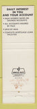 Matchbook Cover - Homestead Savings and Loan Jackson MS