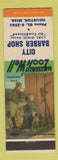 Matchbook Cover - City Barber Shop Houston MS