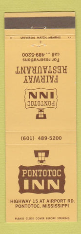 Matchbook Cover - Pontotoc Inn MS