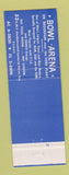 Matchbook Cover - Bowl Arena Detroit MI Bowling Full Length