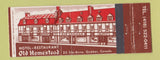 Matchbook Cover - Old Homestead Quebec QC Full Length