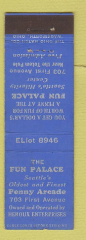 Matchbook Cover - Fun Palace Seattle WA Midget