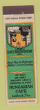 Matchbook Cover - Hungarian Cafe Lubbock TX Midget