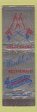 Matchbook Cover - Winkler's Restaurant Wilmington DE WEAR Midget