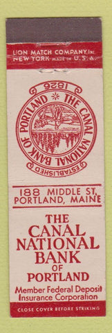 Matchbook Cover - Canal National Bank Portland ME Midget