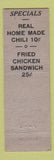 Matchbook Cover - Chicago Bowl Tavern Indianapolis IN Midget