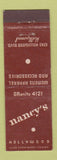 Matchbook Cover - Nancy's Hollywood CA #1 Midget