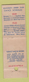 Matchbook Cover - University Union Club Tacoma WA Midget