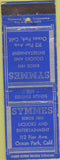 Matchbook Cover - Symmes Liquors restaurant Ocean Park CA