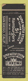 Matchbook Cover - Silver Castle Restaurant San Diego CA SAMPLE WEAR Midget