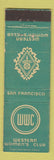 Matchbook Cover - Western Women's Club San Francisco CA Midget