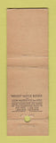 Matchbook Cover - Lauer Sisters Restaurant Chicago IL girlie #1 Midget