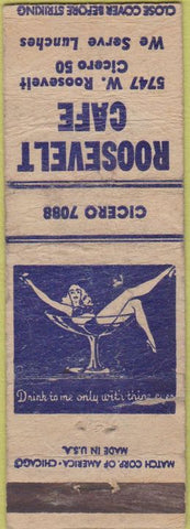 Matchbook Cover - Roosevelt Cafe Chicago? Girlie POOR