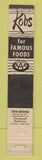 Matchbook Cover - Kobs Searsport ME 10 Strike