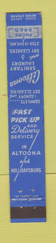 Matchbook Cover - Altoona Laundry PA 10 Strike