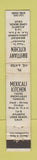 Matchbook Cover - Brittany Kitchen Long Beach CA Mexicali Mexican WEAR 10 Strike