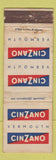 Matchbook Cover - Cinzano Vermouth WORN