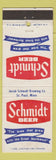 Matchbook Cover - Schmidt Beer St Paul MN DD Bean