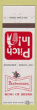 Matchbook Cover - Budweiser Beer Recycle
