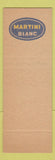 Matchbook Cover - Martini Dry Liquor Belgium SAMPLE