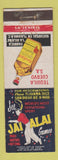 Matchbook Cover - Jai Alai Games Tijuana Mexico Jose Cuervo Tequila WEAR