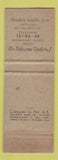 Matchbook Cover - Sauza Tequila 1973