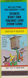 Matchbook Cover - Davis Dust Control Linen Oklahoma City OK hillbilly