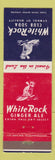 Matchbook Cover - White Rock Ginger Ale Club Soda