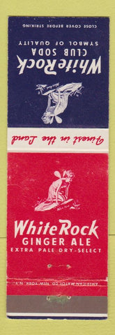 Matchbook Cover - White Rock Ginger Ale Club Soda