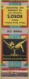 Matchbook Cover - Boro's San Francisco CA girlie