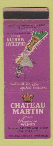 Matchbook Cover - Chateau Martin Wines girlie WEAR