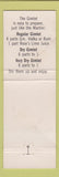 Matchbook Cover - The Gimlet Rose's Lime Juice WEAR