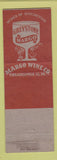 Matchbook Cover - Greystone Margo Wine Philadelphia PA