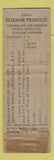 Matchbook Cover - Seagram's London Dry Gin WORN feature