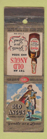 Matchbook Cover - Old Angus Scotch Whiskey WORN